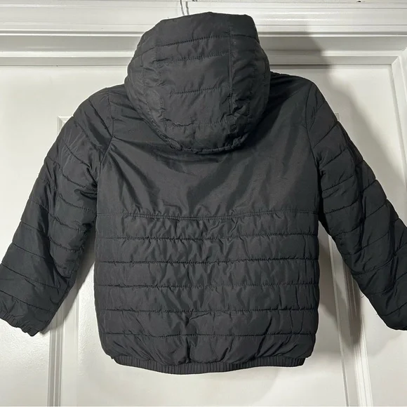 Abercrombie & Fitch Black Hooded Puffer Jacket
